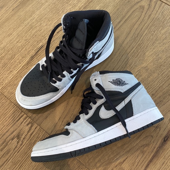 Nike Air Jordan sneakers, Gray/Black, pre-owned, Size Youth US 7 - Picture 8 of 14